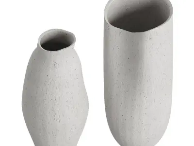 Fiora Handmade Ceramic Vases 3D model