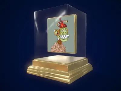  Mutant Ape 6 Gold Club Low-poly 3D model