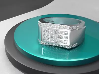jewelry men ring Free 3D print model