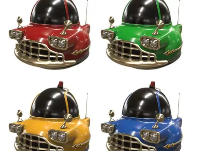 Stylized car 3d model Low-poly 3D model from CGTrader