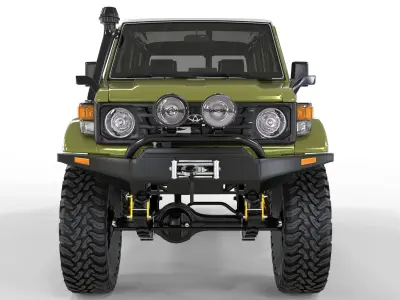 Generic Land Cruiser FZJ76 AUS 2002  3D model