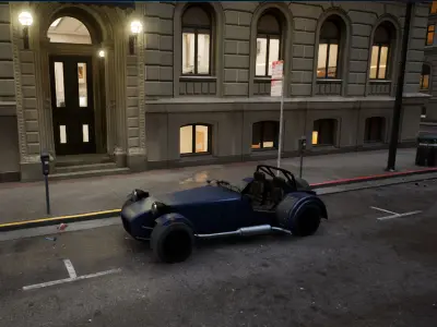 Caterham Seven Low-poly 3D model