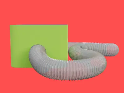 Hamster Plastic Tunnel Box Low-poly 3D model