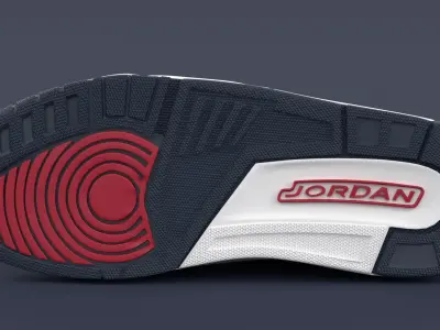 Air Jordan Legacy 312 Low Midnight Navy  3D model