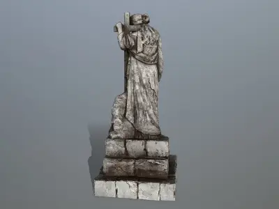 statue 5 Low-poly 3D model