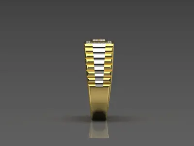 Luxury man Rolex design diamond ring model ror0048 3D print model