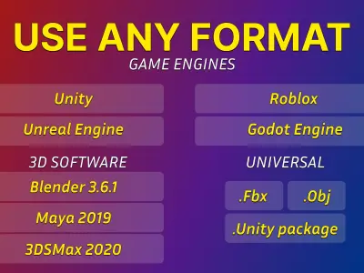 3D Cartoon Reindeer Christmas Animated in Festive Attire  Low-poly 3D model