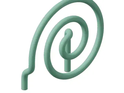 Plastic Cooktop Heating Coil Toy 3D model