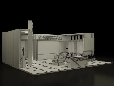 Booth Exhibition Stand a357c  3D model
