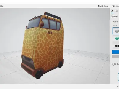 Cartoon - Vehicle Low-poly 3D model