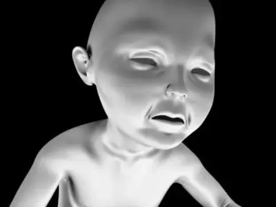 PRINT READY BABY SEATED 3 3D print model