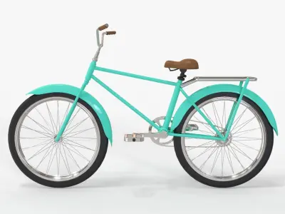 Retro Bike 3D model
