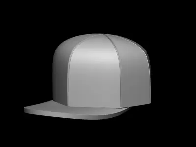 Peaked Cap 3D print model