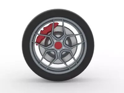 Alloy wheel 3D model