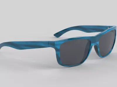 Clarke Eyewear Glasses Low-poly 3D model