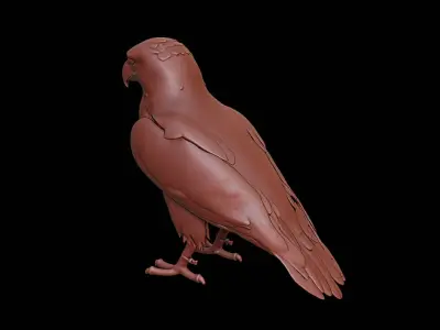 Hawk Animal Sculpture 3D print model buy