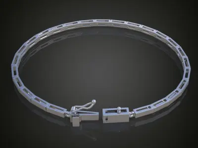 Exclusive Bracelet model 3D printable model 0016 3D print model