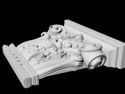 pilaster 3D model 4