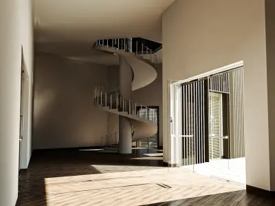 Office  Building Low-poly 3D model