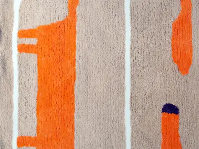 cartoon dog Modern pattern carpet 3D model