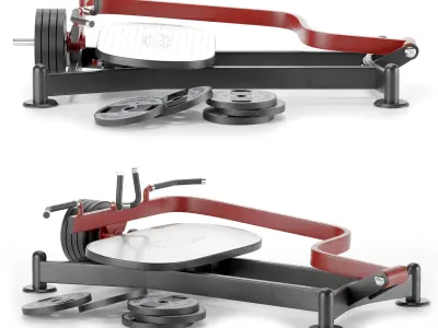 Gym Equipment DORSY BAR 3D model