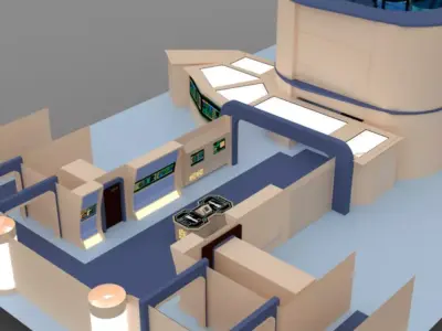 Starship Engineering Room 2 for DAZ Studio 3D model