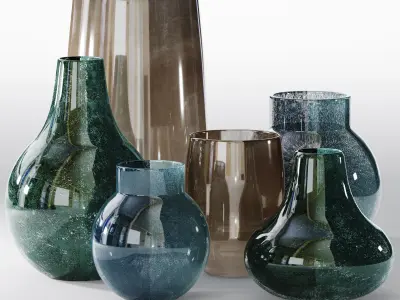 decorative vase 3D model 7