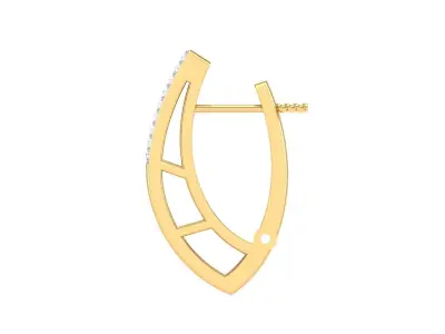 Women Earrings STL OBJ FBX Renders Details 3D print model