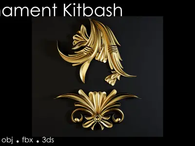 Ornament Kitbash 3d models- vol 01 3D model