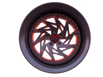 Car Wheel - Brada Tr-V  3D model