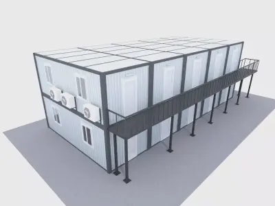 prefabricated building 3D model
