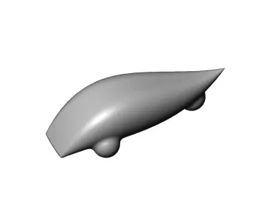 Miniature vehicle automotive speed sculpture N008 3D print model