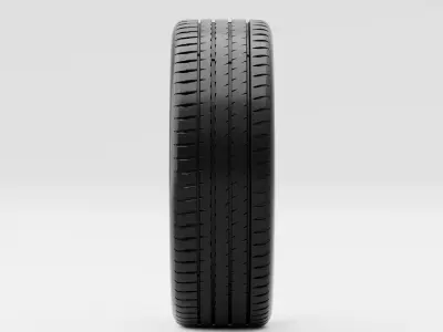 Michelin Pilot Sport 4S Tire 3D model