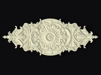 Central decor ornament for furniture 3D model 854