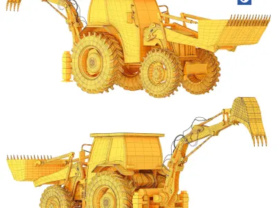 JOHN DEEre BILLBACKHOE 5075E 3D model