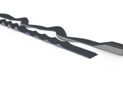 Pump track kit   and 3 pre-built tracks 3D model