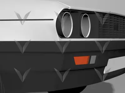 Renault 12 Toros Low-poly 3D model
