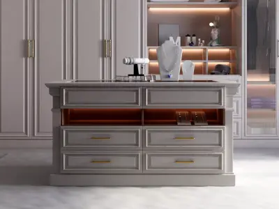 Cloakroom Dressing room 05 3D model