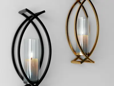decorative candle 3D model