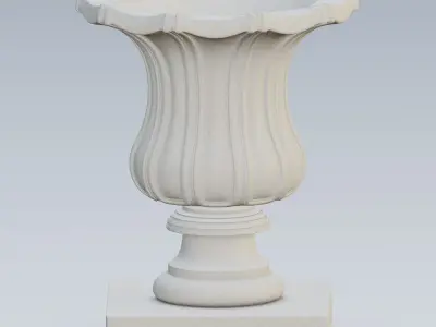 Garden urn planter13 3D model