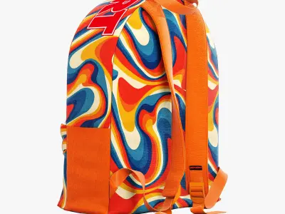 decorative set orange 3D model