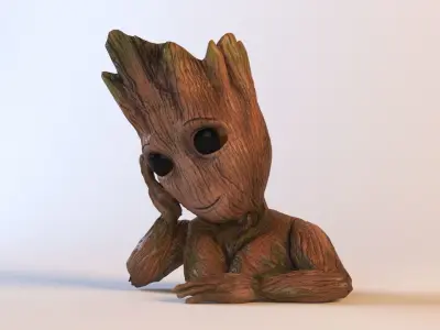 Groot Flower Pot 3D model