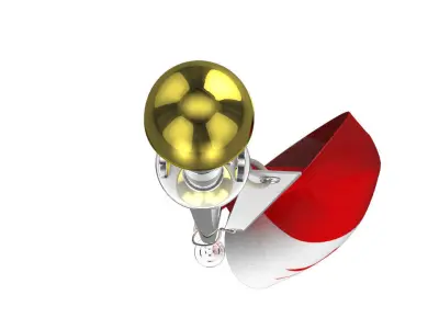 Canada Flag Pole 3D model