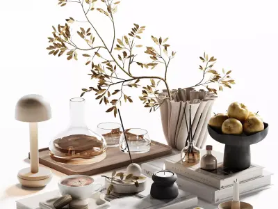 Decorative Set 34 3D model purchase