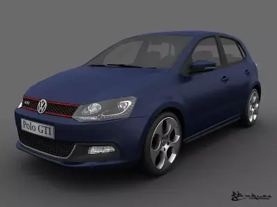 Volkswagen Polo GTI 5doors 2011 3D model