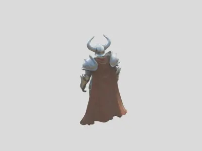 Fantasy Knight Character Low-poly 3D model