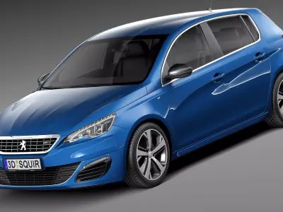 Peugeot 308 GT 2015 3D model