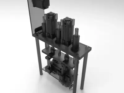 Mask Machine String Weld 3D model