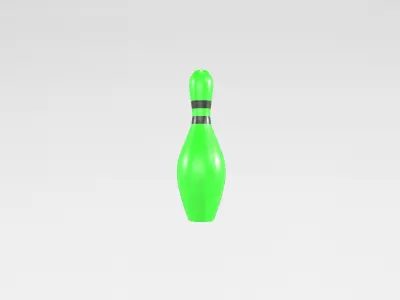 Bowling Pin v1 005 Low-poly 3D model