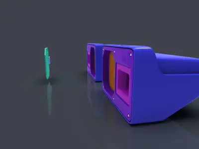 Car sound box 3D print model